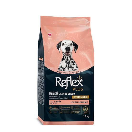 Reflex Plus Medium/Large Light & Sterilised Adult Lamb 12kg για Στειρωμένους Σκύλους+ΔΩΡΟ ΛΙΧΟΥΔΙΑ CELEBRATE FRESH
