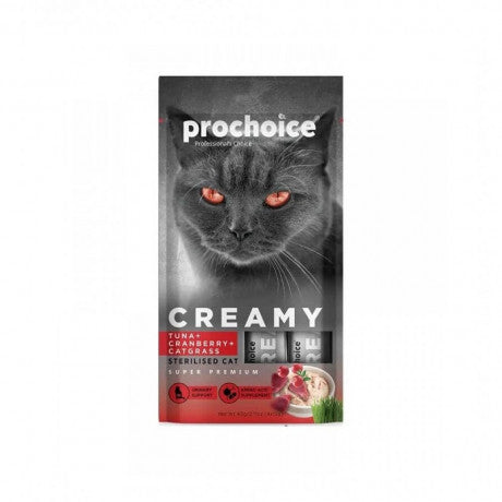 PROCHOICE CREAMY TUNA & CRANBERRY GRASS 60g(4x15gr)