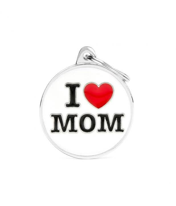 ΤΑΥΤΟΤΗΤΑ ΣΚΥΛΟΥ MY FAMILY CHARMS I LOVE MOM