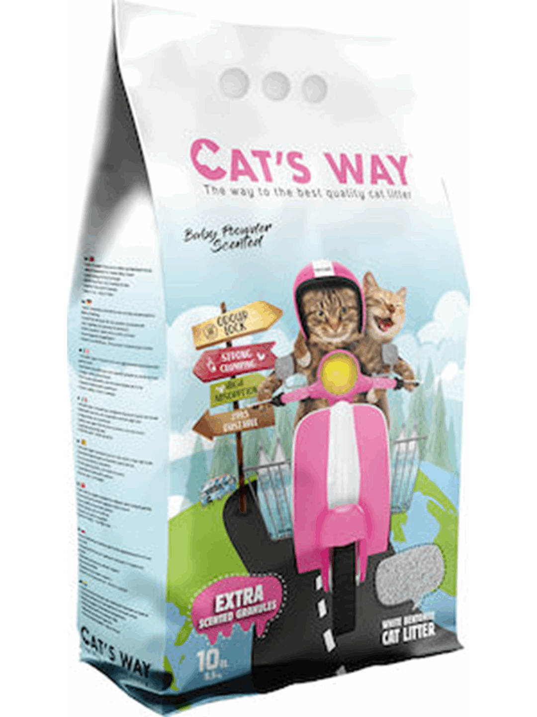Cat's Way Αμμος Μπετονίτη baby poweder 10lt