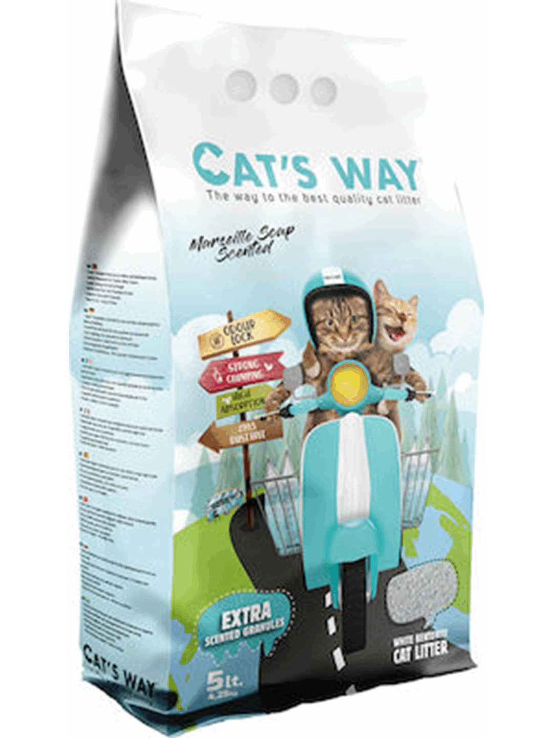 Cat's Way Αμμος Μπετονίτη Σαπούνι Μασσαλιας 5lt