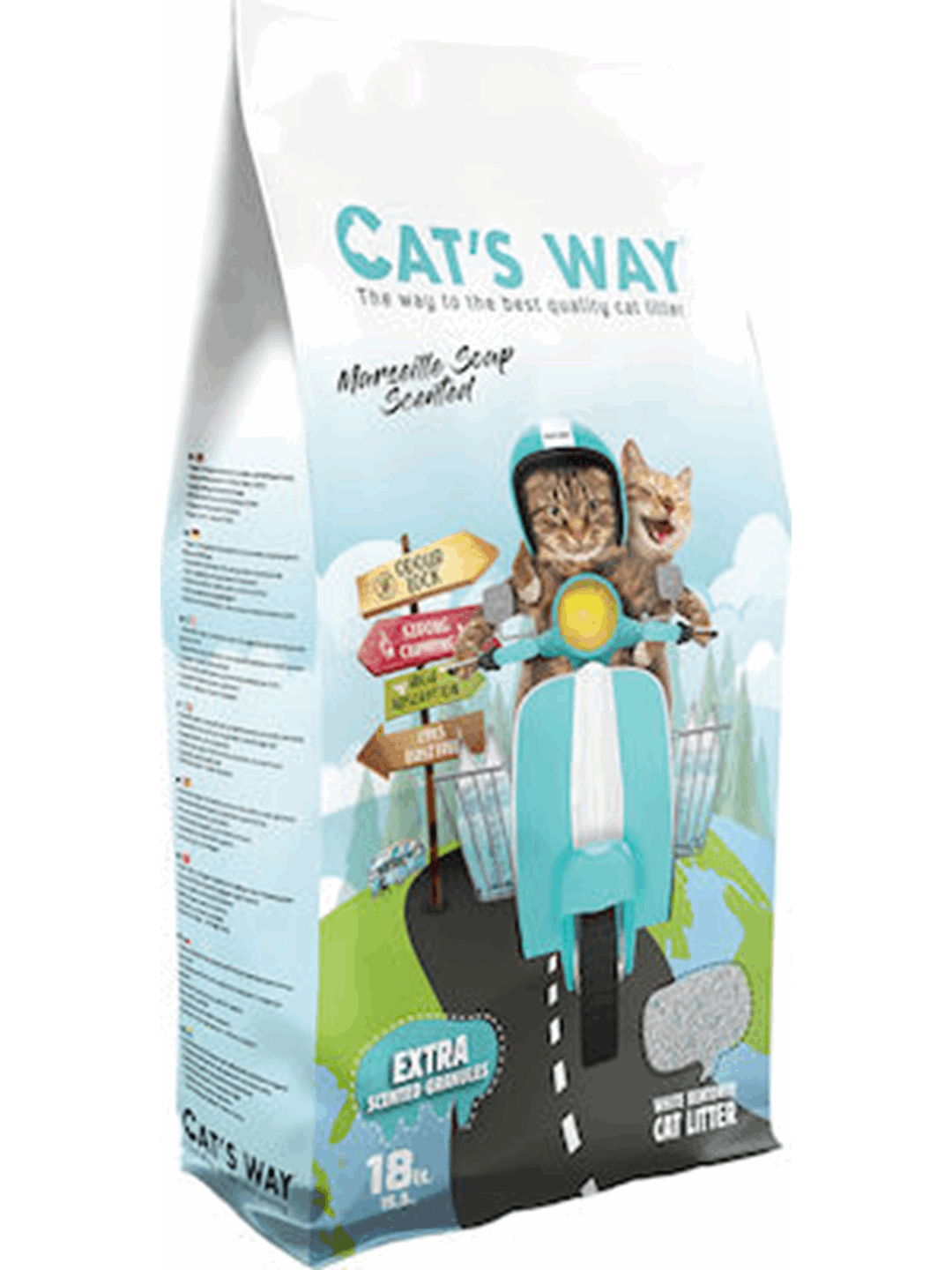 Cat's Way Αμμος Μπετονίτη Σαπούνι Μασσαλιας 18lt