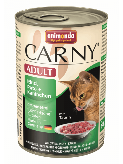 Animonda Carny Πατέ Adult Βοδινό Γαλοπούλα Κουνέλι 400g