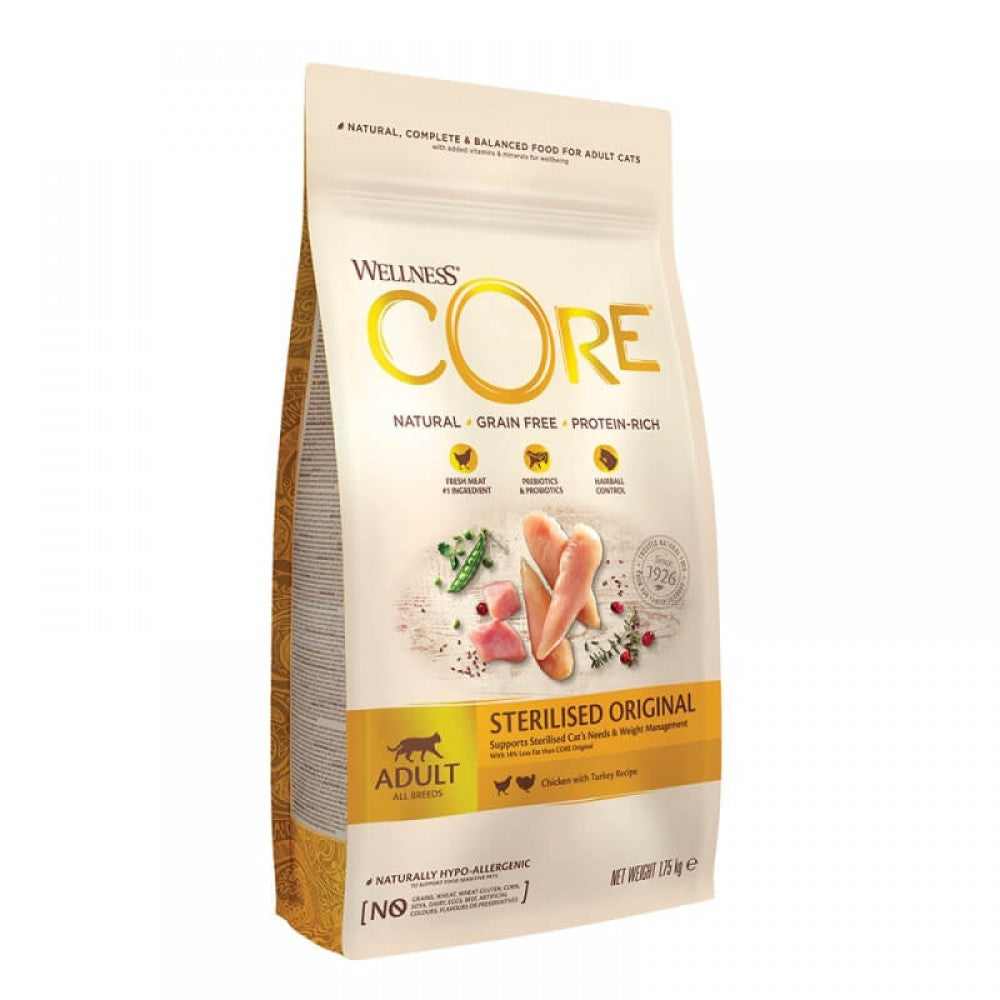 Wellness Core Grain Free Sterilised Κοτόπουλο & Γαλοπούλα 300gr