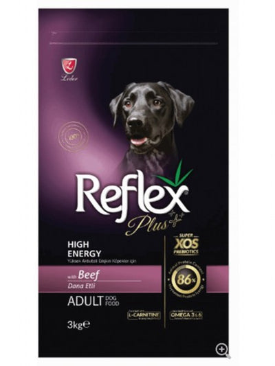 Reflex High Energy 15kg Τροφή για Ενήλικους Σκύλους Μεσαίων Φυλών με Κρέας+ΔΩΡΟ ΦΑΚΕΛΑΚΙ ΠΑΤΕ 500γρ PIPER