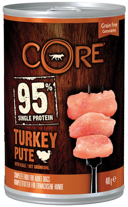 Κονσέρβα σκύλου Wellness Core Single Protein Γαλοπούλα & Λάχανο 400gr