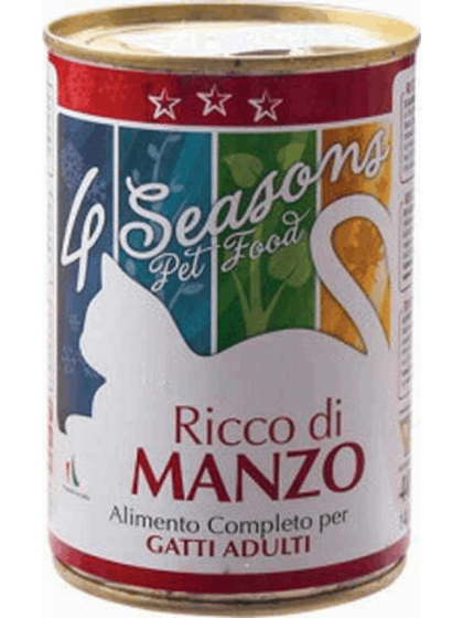 4 SEASONS ΠΑΤΕ ΓΑΤΑΣ ΒΟΔΙΝΟ 400GR