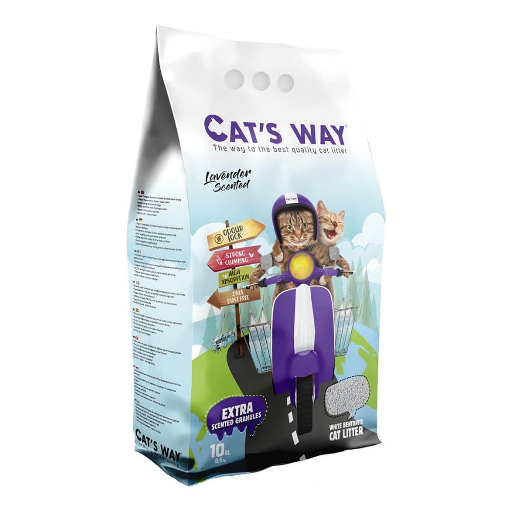 CAT'S WAY ΑΜΜΟΣ ΓΑΤΑΣ LAVENDER SCENTED 10L