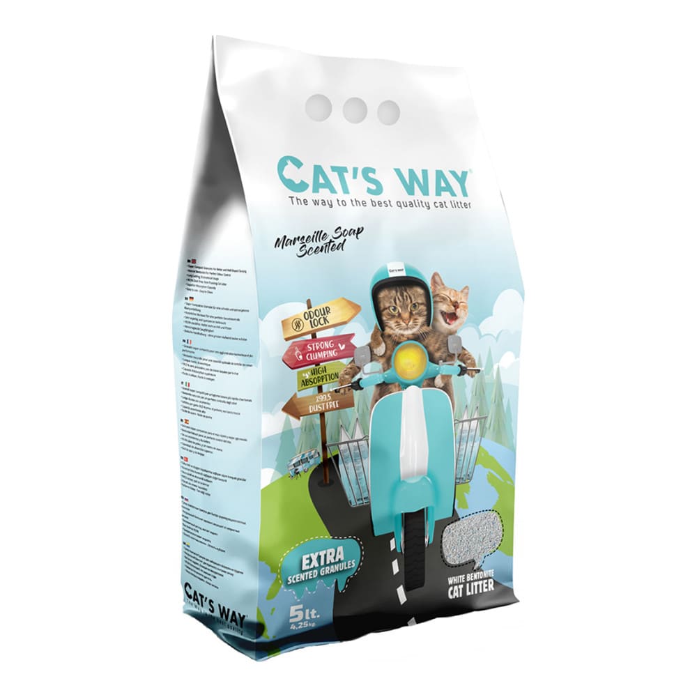 CAT'S WAY ΑΜΜΟΣ ΓΑΤΑΣ MARSEILLE SOAP SCENTED 5L