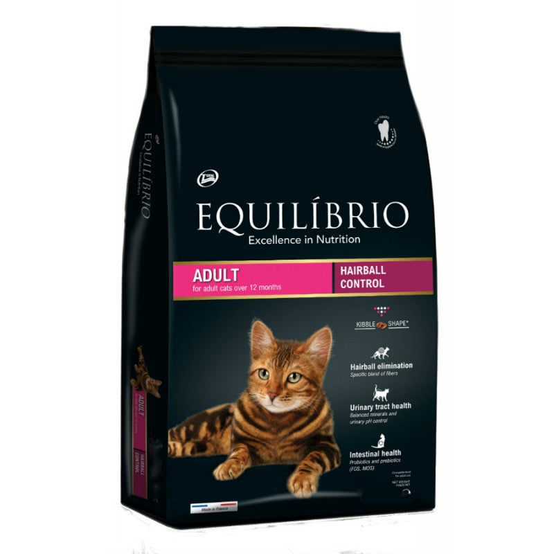 EQUILIBRIO HAIRBALL ADULT CATS 2KG+ΔΩΡΟ ΥΓΡΗ ΤΡΟΦΗ 100γρ