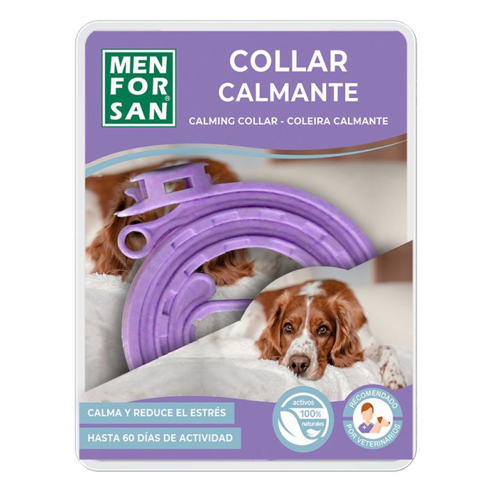MEN FOR SAN COLLAR CALMANTE ΗΡΕΜΙΣΤΙΚΟ ΚΟΛΑΡΟ ΣΚΥΛΟΥ ΜΕ ΒΑΛΕΡΙΑΝΑ 57cm
