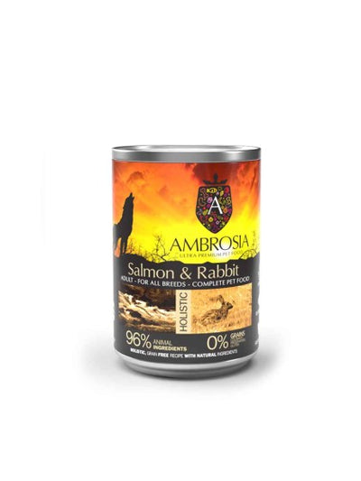 AMBROSIA GRAIN FREE ADULT SENSITIVE SALMON & RABBIT 400gr