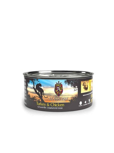 AMBROSIA GRAIN FREE CAT & KITTEN TURKEY & CHICKEN 150gr