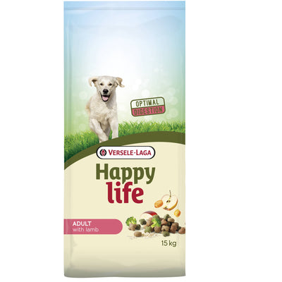 Versele Laga Happy Life Adult 15kg Ξηρά Τροφή για Ενήλικους Σκύλους με Αρνί+ΔΩΡΟ ΚΟΝΣΕΡΒΑ 1240γρ