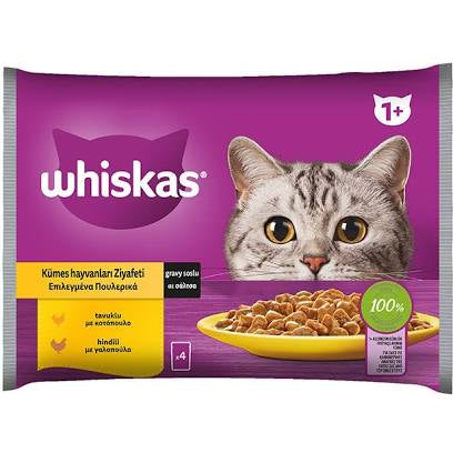 WHISKAS adult (γαλοπουλα) 4χ85γρ