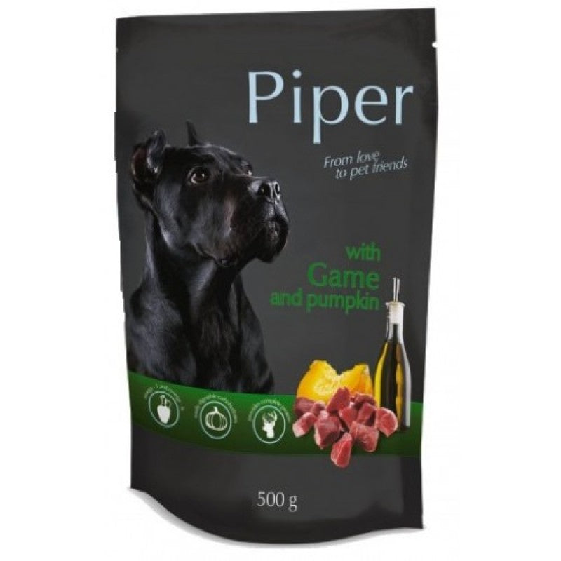 Pouch Σκύλου Piper with Game and Pumpkin (Κυνήγι & Κολοκύθα) 500gr