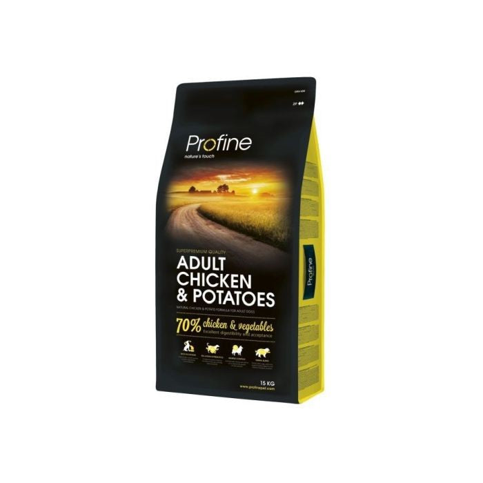 PROFINE DOG ADULT CHICKEN 15KG ΓΙΑ ΕΝΗΛΙΚΟΥΣ ΣΚΥΛΟΥΣ ΜΕ ΚΟΤΟΠΟΥΛΟ & ΠΑΤΑΤΑ+ΔΩΡΟ ΚΟΝΣΕΡΒΑ 800γρ