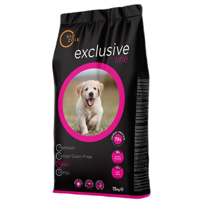 Ξηρά τροφή Σκύλου Viozois Exclusive Line Puppy 15kg+ΔΩΡΟ ΚΟΝΣΕΡΒΑ PUPPY 400gr