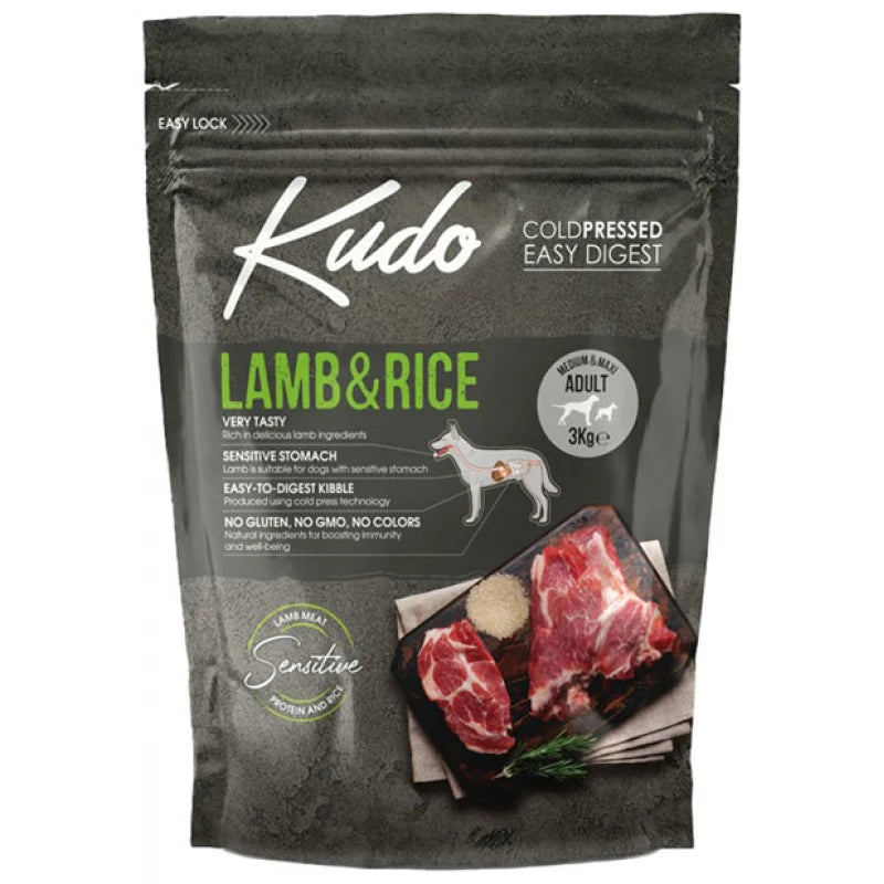 Kudo Medium & Maxi Adult Lamb & Rice 3kg