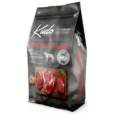 Kudo Medium & Maxi Adult Red Meat & Vegetables 14kg (12kg + 2kg Δώρο)