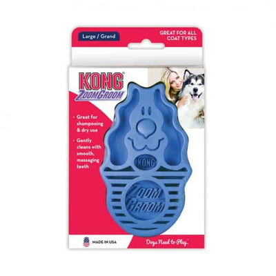 KONG ZoomGroom Large Βούρτσα Μπλε