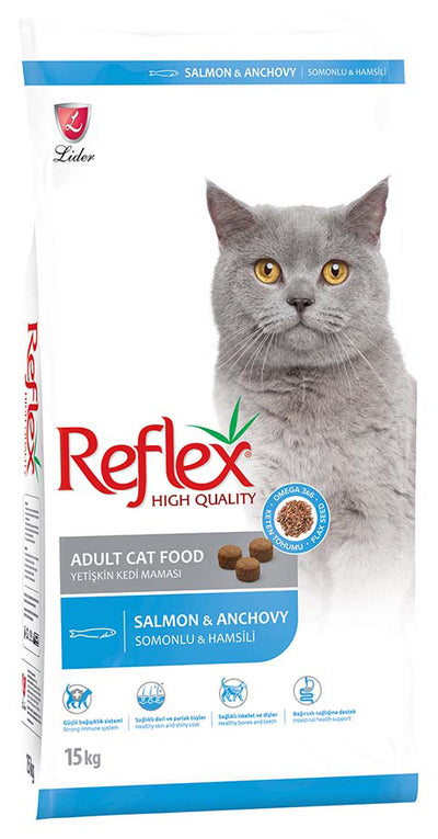 ΤΡΟΦΗ REFLEX CAT ΜΕ ΣΟΛΩΜΟ ΚΑΙ ΓΑΥΡΟ 15KG