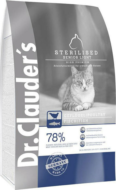 Dr. Clauder’s Cat Food High Premium Senior  Light Sterilized 1.5 Kg