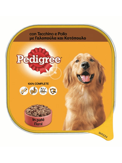 Pedigree Adult Pate Κοτόπουλο & Γαλοπούλα 300g