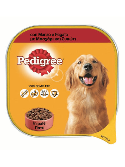 Pedigree Adult Pate Μοσχάρι & Συκώτι 300g