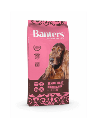 BANTERS SENIOR LIGHT-STERILISED CHICKEN & RICE 15KG+ΔΩΡΟ ΚΟΝΣΕΡΒΑ 800γρ