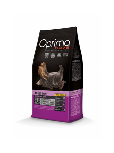 Optima Nova Adult mini breed chicken &rice 12kg+ΔΩΡΟ ΚΟΝΣΕΡΒΑ ΦΑΚΕΛΑΚΙ PIPER 500γρ