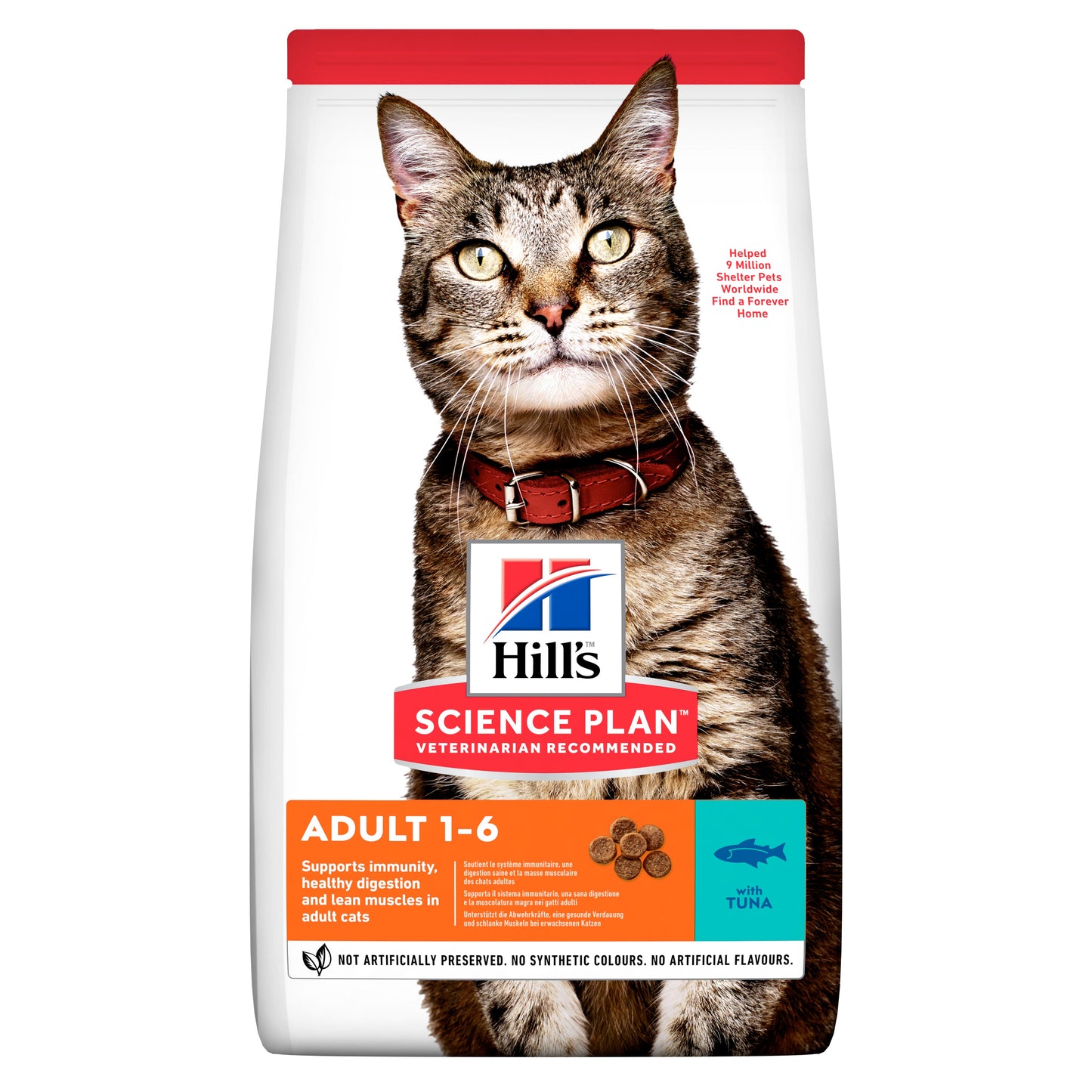 HILL'S SCIENSE PLAN ADULT CAT ΜΕ ΤΟΝΟ 1.5kg