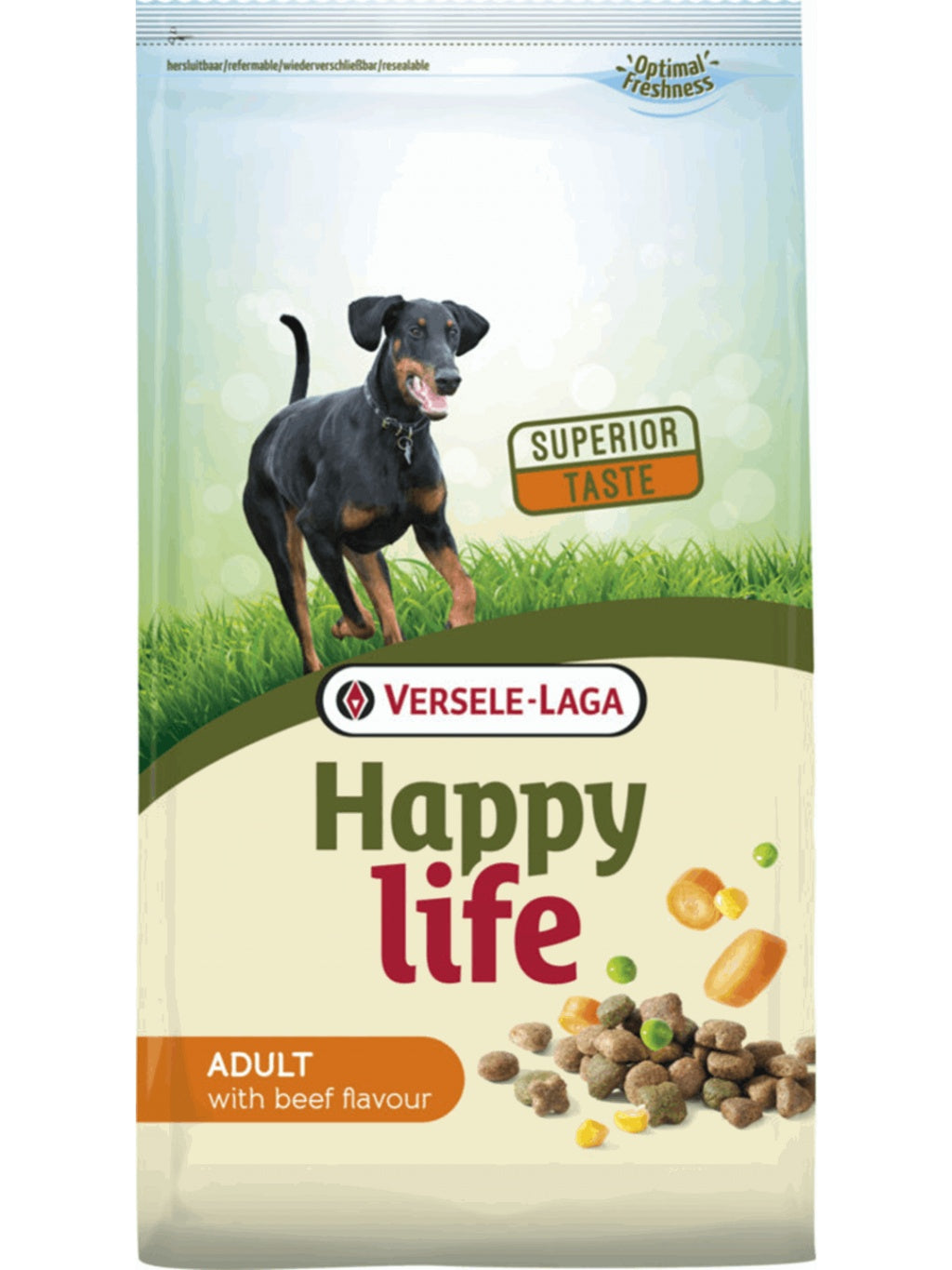 Versele Laga Happy Life Adult 15kg Ξηρά Τροφή για Ενήλικους Σκύλους με Μοσχάρι+ΔΩΡΟ ΚΟΝΣΕΡΒΑ 1240γρ