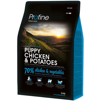 Ξηρά τροφή σκύλου Profine Dog Puppy Κοτόπουλο και Πατάτες 3kg+ΔΩΡΟ ΚΟΝΣΕΡΒΑ PUPPY 400γρ