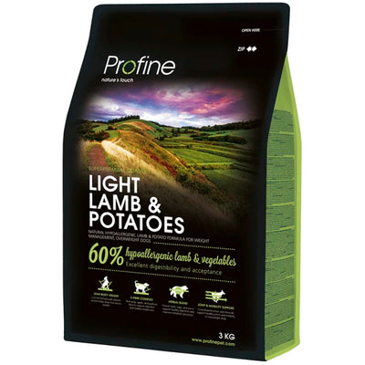 Ξηρά τροφή σκύλου Profine Dog Light Αρνί και Πατάτες 3kg+ΔΩΡΟ ΚΟΝΣΕΡΒΑ 400γρ