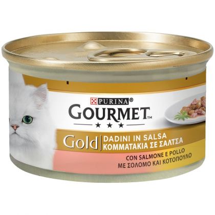PURINA GOURMET GOLD Κομματάκια σε σάλτσα ΜΕ ΒΟΔΙΝΟ 85g