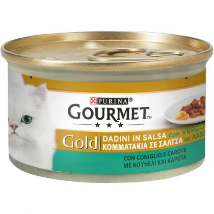 PURINA GOURMET GOLD Κομματάκια σε σάλτσα ΜΕ ΒΟΔΙΝΟ 85g