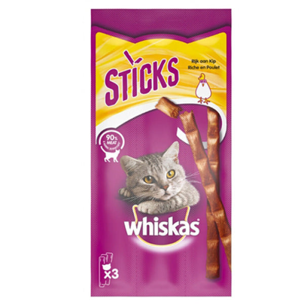 WHISKAS ΓΑΤΟΤΡΟΦΗ STICKS 18gr. – (ΚΟΤΟΠΟΥΛΟ)