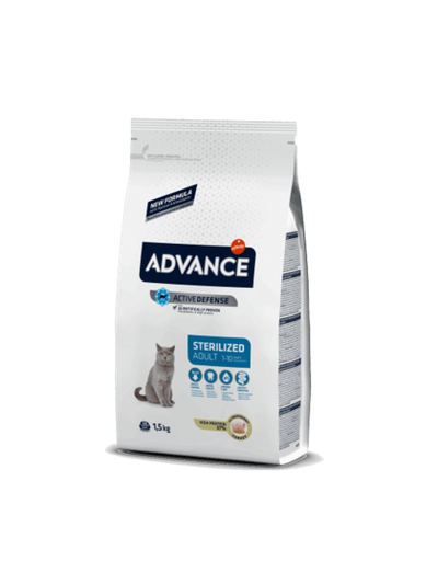 Advance Cat Αdult - Sterilised 3kg με Γαλοπούλα