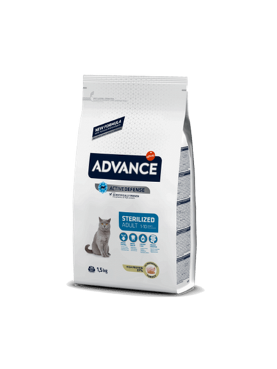 Advance Cat Αdult - Sterilised 1,5kg με Γαλοπούλα+ΔΩΡΟ ΥΓΡΗ ΤΡΟΦΗ