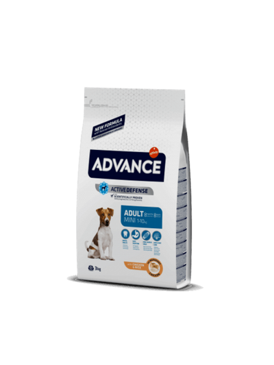 Advance Mini - Adult Με Κοτόπουλο και Ρύζι 1,5kg+ΔΩΡΟ ΚΟΝΣΕΡΒΑ 400γρ