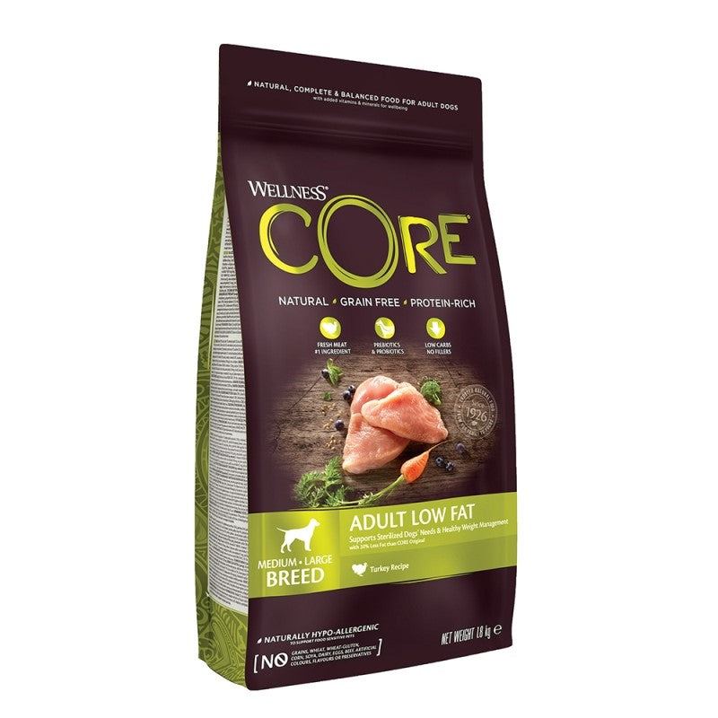 WELLNESS CORE MEDIUM HEALTHY WEIGHT ΓΑΛΟΠΟΥΛΑ low fat 1.8KG+ΔΩΡΟ 1τεμ whimzeesM