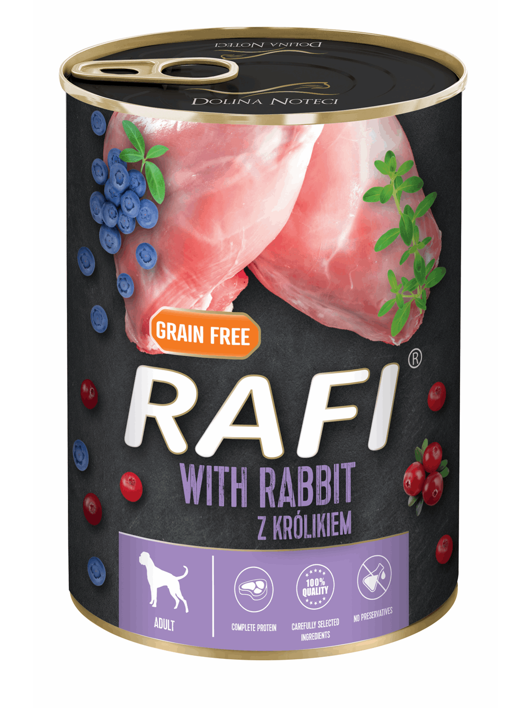 RAFI ADULT ΠΑΤΕ ΚΟΥΝΕΛΙ, BLUEBERRY & CRANBERRY 400GR