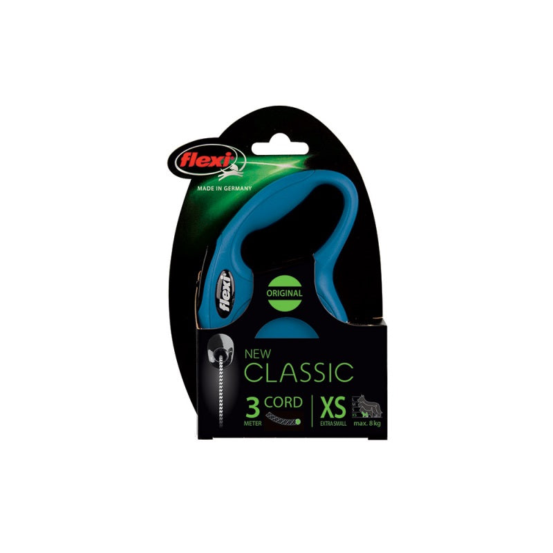 Αυξομειούμενος Οδηγός Classic <br> κορδόνι 3μ. έως 8kg<br> Μπλε Xsmall Αυξομειούμενος Οδηγός Classic κορδόνι 3μ. έως 8kg  Μπλε Xsmall