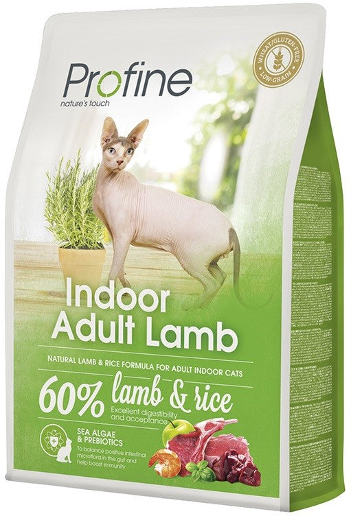 Profine Cat Indoor αρνί και ρύζι 2kg+ΔΩΡΟ ΥΓΡΗ ΤΡΟΦΗ 100γρ