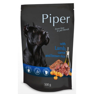 Pouch Σκύλου Piper Lamb & Carrot (Αρνί & Καρότο) 500gr
