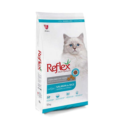Reflex Sterilised Cat Food Ξηρά Τροφή για Ενήλικες Στειρωμένες Γάτες με Ρύζι / Σολομό 15kg