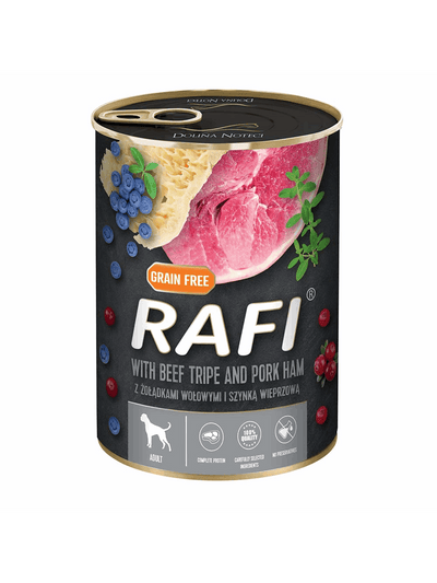 RAFI ADULT ΠΑΤΕ ΠΡΟΣΟΥΤΟ, ΕΝΤΟΣΘΙΑ ΒΟΔΙΝΟΥ, BLUEBERRY & CRANBERRY 400gr