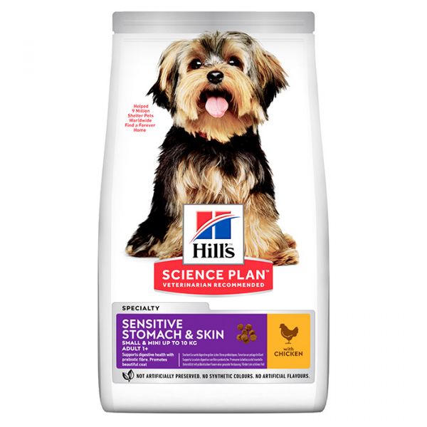 HILL'S SCIENCE PLAN ADULT DOG SENSITIVE STOMACH & SKIN SMALL & MINI ΜΕ ΚΟΤΟΠΟΥΛΟ 1.5kg