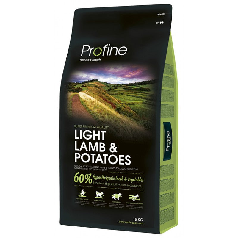 Profine Light 15kg Ξηρά Τροφή Διαίτης για Ενήλικους Σκύλους με Αρνί και Πατάτες+ΔΩΡΟ ΚΟΝΣΕΡΒΑ 800γρ